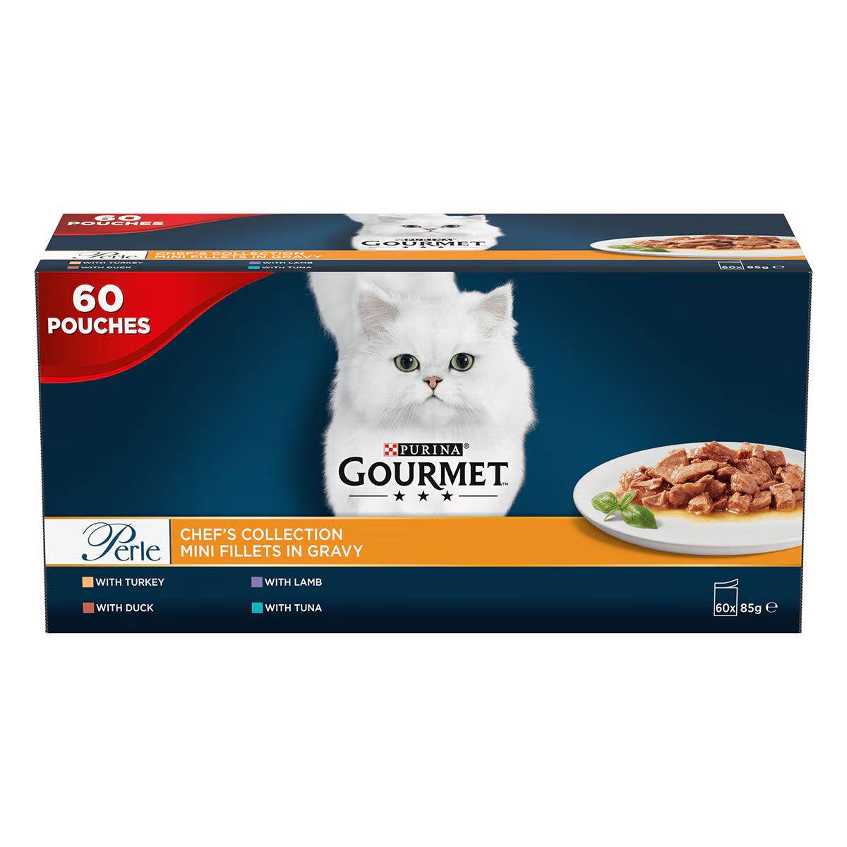 Cat Food Chef'S Fish & Meat Mixed Collection, 60 X 85G