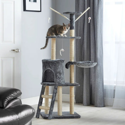 Cat Tree 146Cm with Sisal Scratching Posts