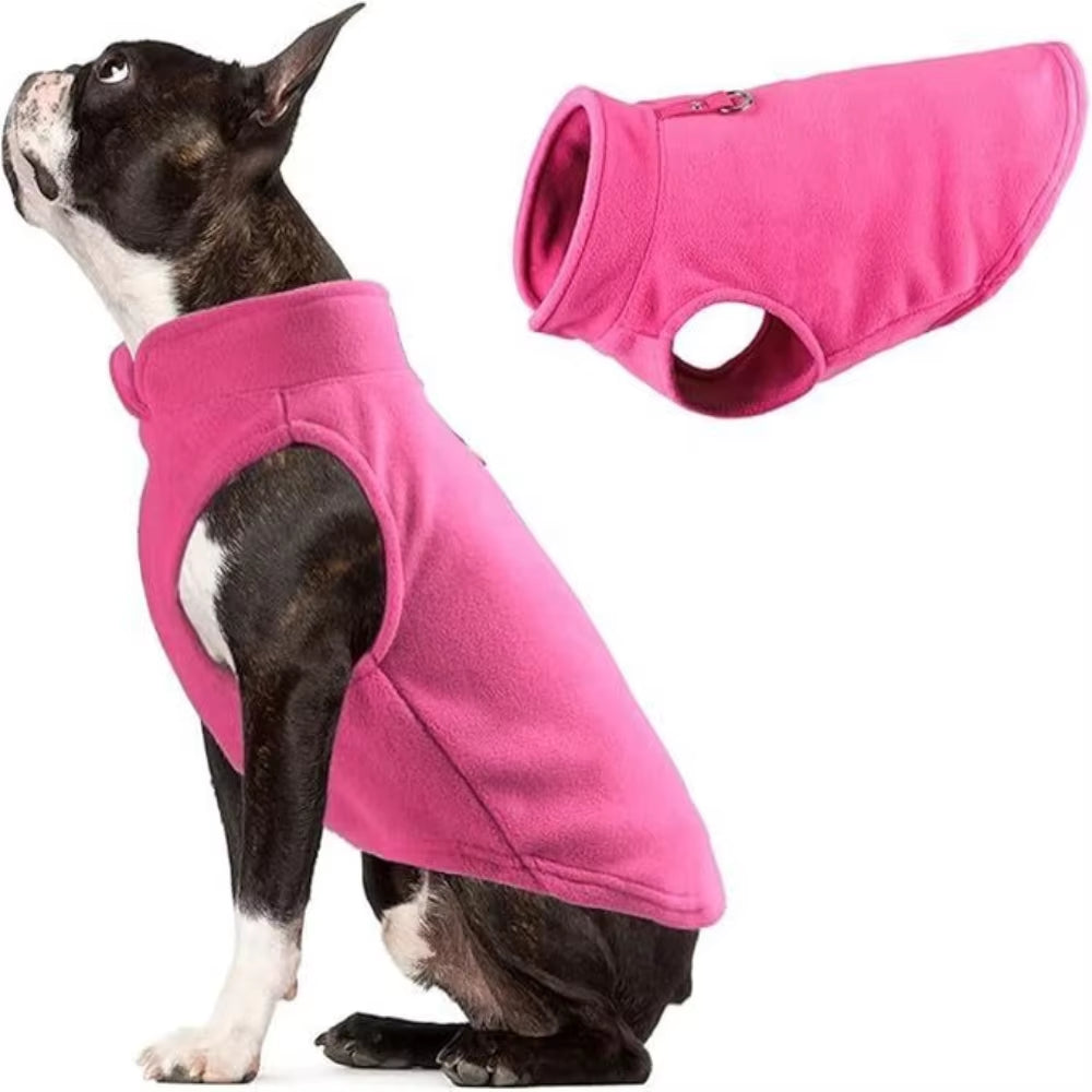 Pet Dog Warm Coat Fleece Jacket Jumper Sweater Winter Clothes Puppy Vest Outfits