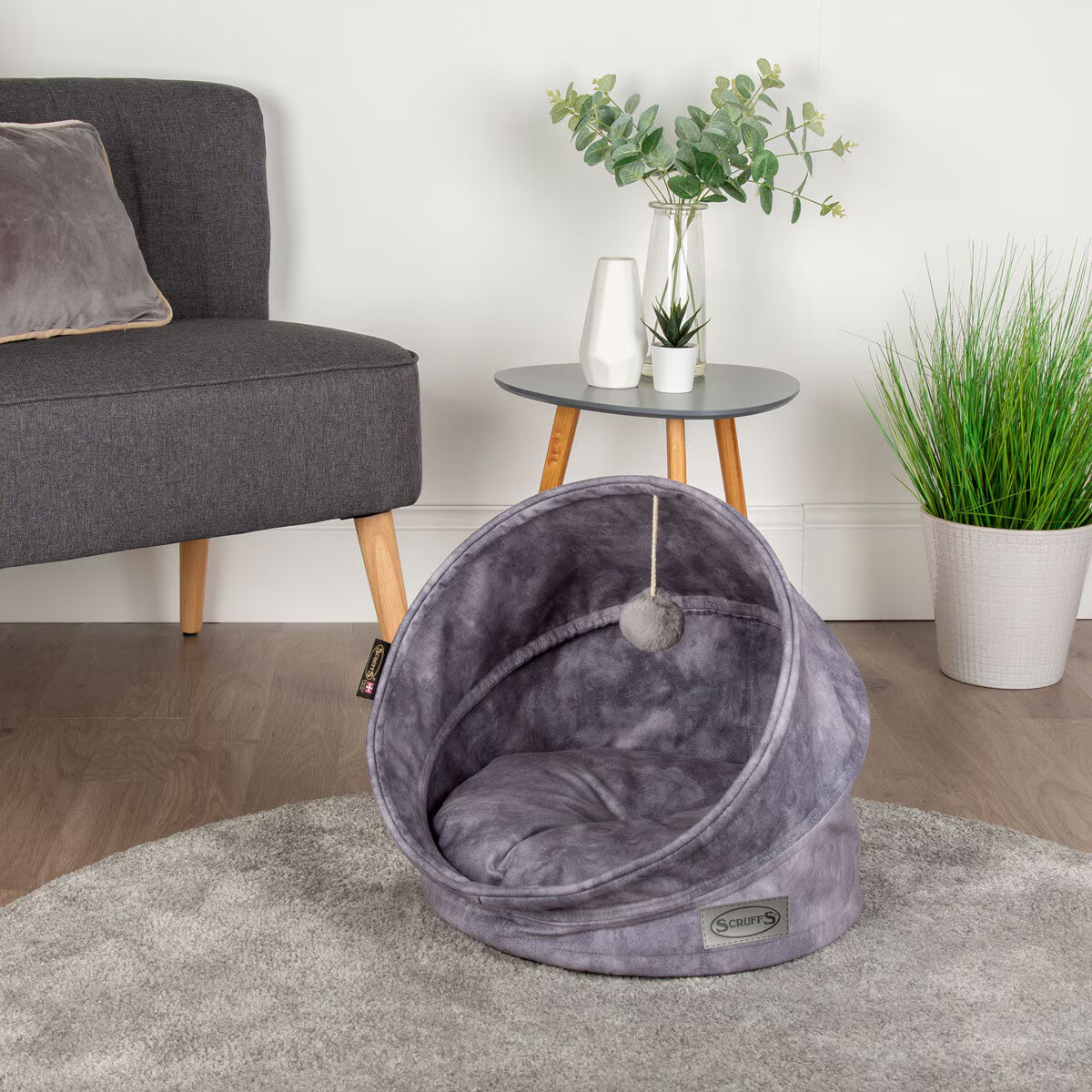 Kensington Cat Bed, 44Cm in Grey