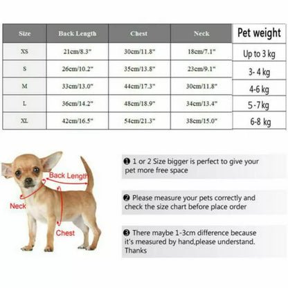 Warm Pet Dog Coats Jacket Outdoor Clothes Waterproof Winter Vest Puppy Coat UK