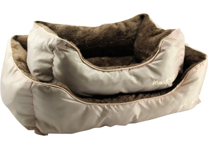 Dog Pet Bed Warm Basket Bed Deluxe Soft Washable Cushion with Fleece Lining